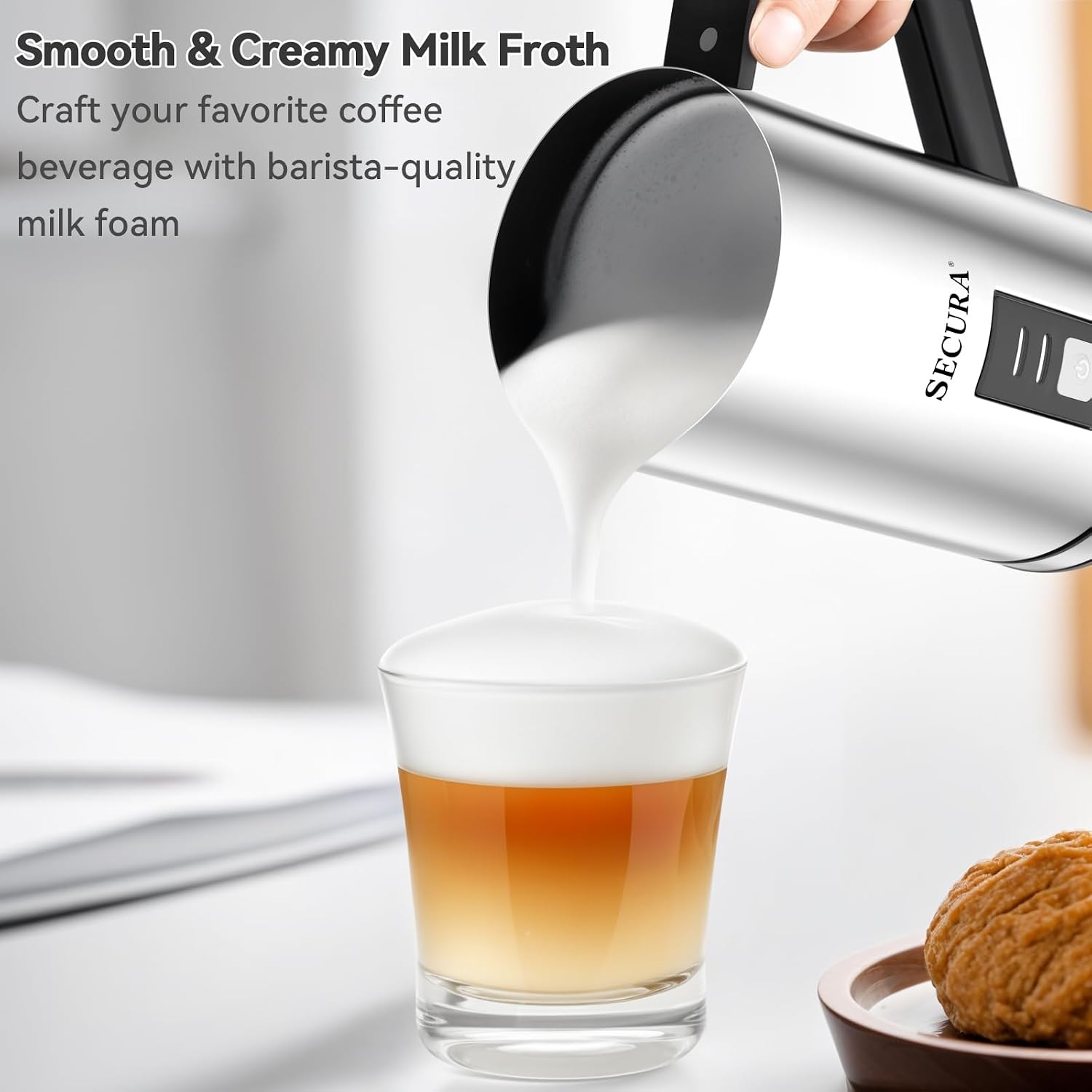 Espumador de Leche Eléctrico d - Milk Frother Automatic reseña y precio