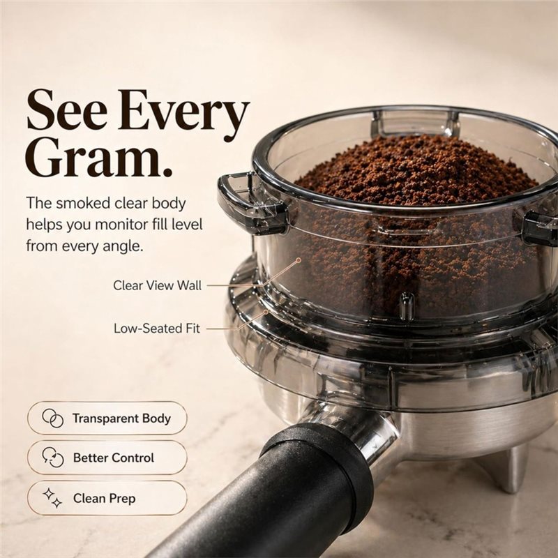 Embudo dosificador B15C de 54  - Breville Espresso Barista Touch reseña y precio